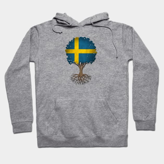 Tree of Life with Swedish Flag Hoodie by jeffbartels